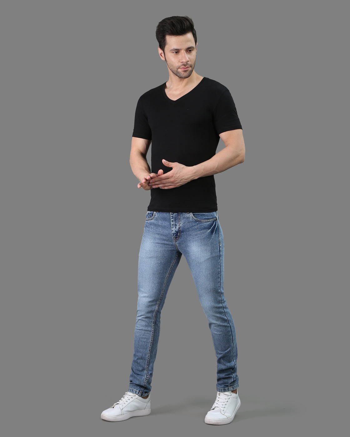 Lupad Grey Skinny Fit Jean
