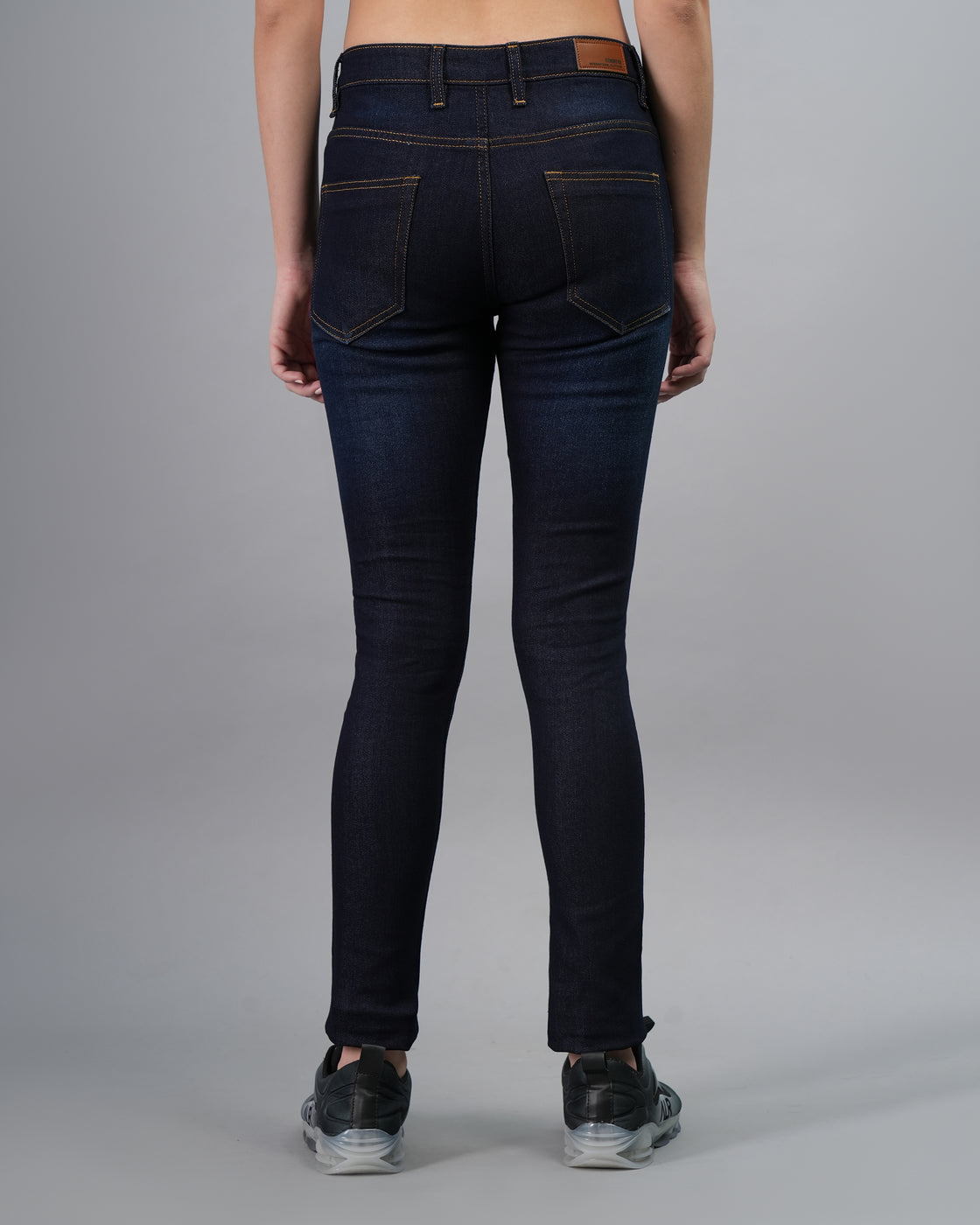Dark Blue High Waist Skinny Jeans