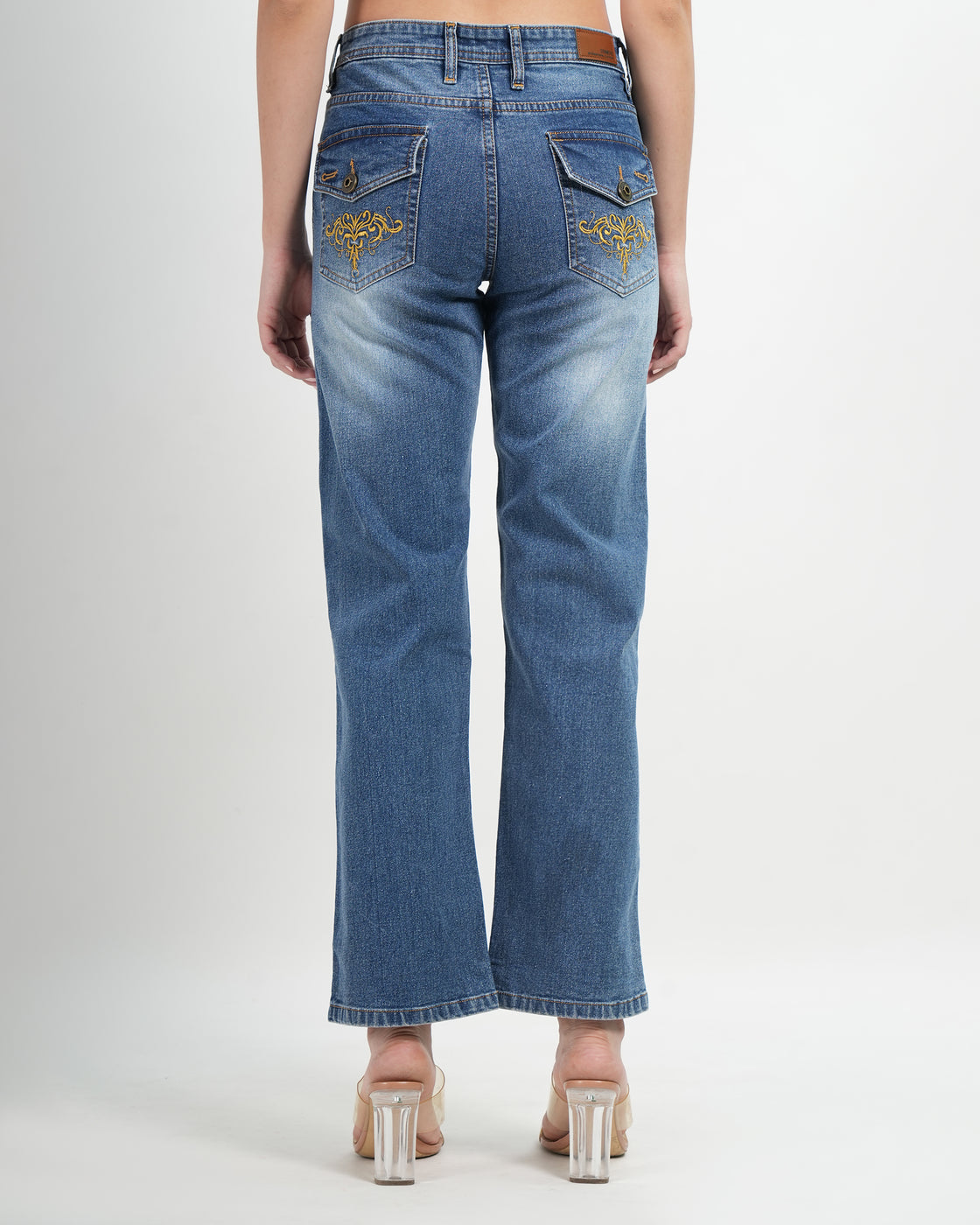 BLUE WIDE JEANS