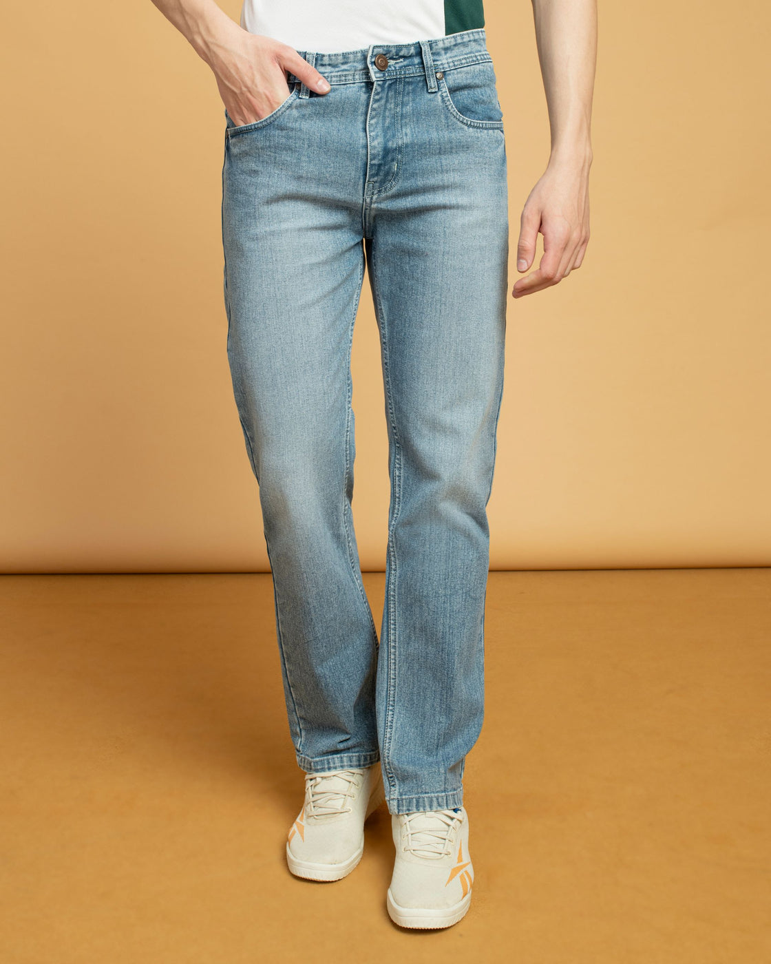 REFINED BLUE RELAXED FIT JEANS