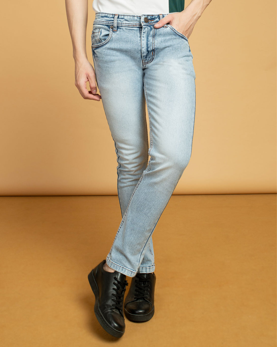ROMANIA SKY BLUE SLIM FIT JEANS